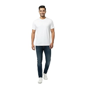 Mens 100 Supima Cotton Crew Neck T-Shirt