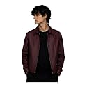 Mens Burgundy Faux Leather Jacket Classic