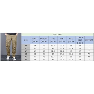 Mens Casual Cargo Pants Regular Fit