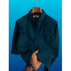 Mens Casual Cotton Blend Shirt Regular