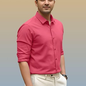 mens casual cotton blend shirt  regular fit  full sleeve  solid design