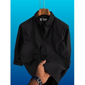 Mens Casual Cotton Blend Shirt Regular