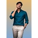 Mens Casual Cotton Blend Shirt Regular