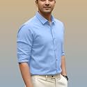 Men’s Casual Cotton Blend Shirt | Regular Fit | Full Sleeve | Solid Design