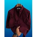Mens Casual Cotton Blend Shirt Regular
