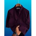 Mens Casual Cotton Blend Shirt Regular