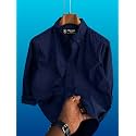 Mens Casual Cotton Blend Shirt Regular