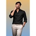 Mens Casual Cotton Blend Shirt Regular