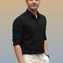 Men’s Casual Cotton Blend Shirt | Regular Fit | Full Sleeve | Solid Design