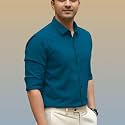 Men’s Casual Cotton Blend Shirt | Regular Fit | Full Sleeve | Solid Design