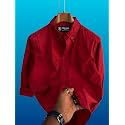 Mens Casual Cotton Blend Shirt Regular