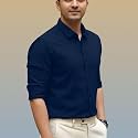 Men’s Casual Cotton Blend Shirt | Regular Fit | Full Sleeve | Solid Design