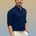Men’s Casual Cotton Blend Shirt | Regular Fit | Full Sleeve | Solid Design