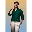 Mens Casual Cotton Blend Shirt Regular