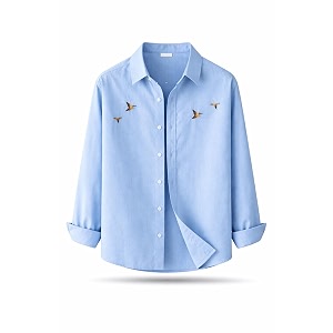 Mens Cotton Blend Casual Wear with Bird