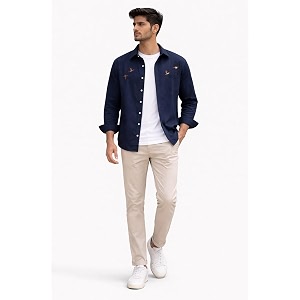 Mens Cotton Blend Casual Wear with Bird