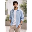 Mens Cotton Blend Casual Wear with Bird