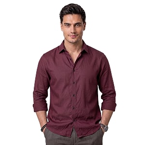 mens cotton blend solid casual shirt regular fit full sleeve shirt for men plain formal amp casual wear collared button down shirt