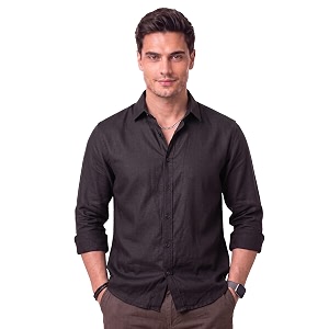 mens cotton blend solid casual shirt regular fit full sleeve shirt for men plain formal amp casual wear collared button down shirt