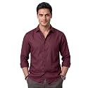 Men’s Cotton Blend Solid Casual Shirt Regular Fit Full Sleeve Shirt for Men Plain Formal &amp; Casual Wear Collared Button Down Shirt