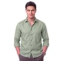 Men’s Cotton Blend Solid Casual Shirt Regular Fit Full Sleeve Shirt for Men Plain Formal &amp; Casual Wear Collared Button Down Shirt