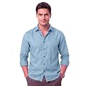 Men’s Cotton Blend Solid Casual Shirt Regular Fit Full Sleeve Shirt for Men Plain Formal &amp; Casual Wear Collared Button Down Shirt