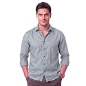 Men’s Cotton Blend Solid Casual Shirt Regular Fit Full Sleeve Shirt for Men Plain Formal &amp; Casual Wear Collared Button Down Shirt