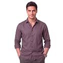 Men’s Cotton Blend Solid Casual Shirt Regular Fit Full Sleeve Shirt for Men Plain Formal &amp; Casual Wear Collared Button Down Shirt