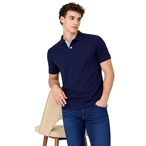 Mens Cotton Polo T-Shirt Solid Regular