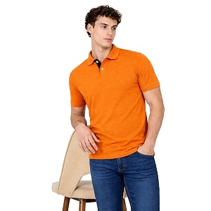 Mens Cotton Polo T-Shirt Solid Regular