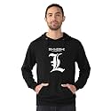 Mens Deathnote Logo Black Hoodie Anime Jacket