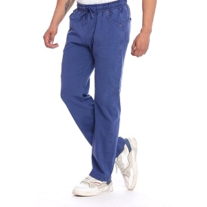 Mens Denim Joggers Regular Fit Mid Rise
