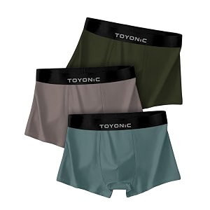 Mens Extra Thin Ice Silk Boxer Briefs