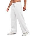 Mens Fleece Sweatpants Lightweight Jogger Pants with