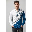 Mens Floral Printed Casual Shirt Full