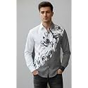 Mens Floral Printed Casual Shirt Full