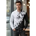Mens Floral Printed Casual Shirt Full