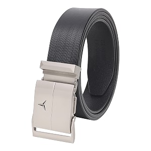 Mens Formal Genuine Leather Auto-lock Adjustable Belt
