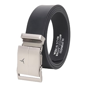Mens Formal Genuine Leather Auto-lock Adjustable Belt