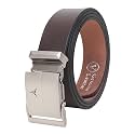 Mens Formal Genuine Leather Auto-lock Adjustable Belt