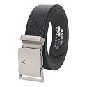 Mens Formal Genuine Leather Auto-lock Adjustable Belt