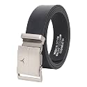 Mens Formal Genuine Leather Auto-lock Adjustable Belt