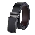 Mens Formal Genuine Leather Autolock Buckle Reversible