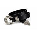 Mens Genuine Leather Belt with Vintage Engraved