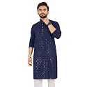 Mens Lakhnawi Chikankari Kurta Set Cotton Ethnic