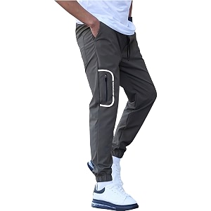 Mens Lightweight Trackpants with Zip Pocket