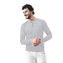 Men’s Long Sleeve Henley T-Shirt with Button Placket | Soft &amp; Comfortable Casual Wear