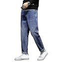 Mens Loose Fit Denim Jeans Mid