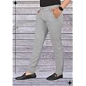 Mens Lycra Stretch Casual Pants Slim Fit