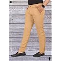 Mens Lycra Stretch Casual Pants Slim Fit